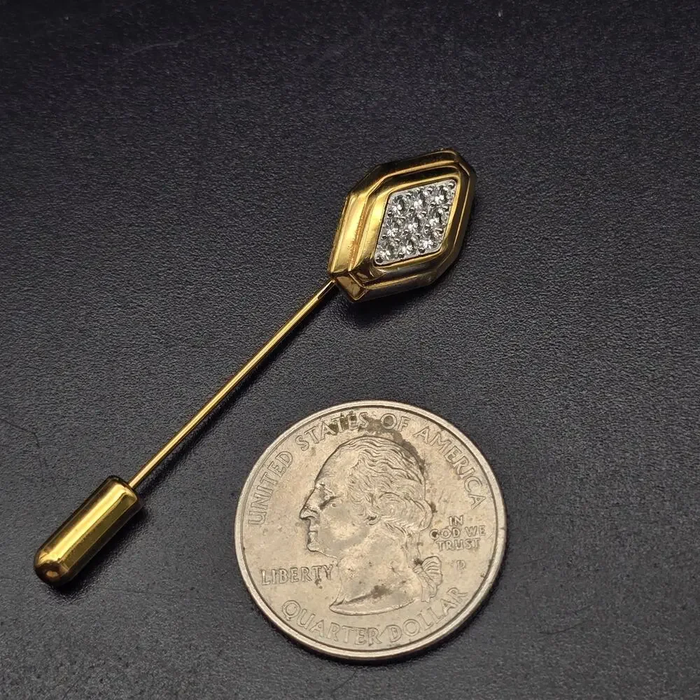 Avon Two Tone Stick Pin Hat Pin Vintage Costume Jewelry